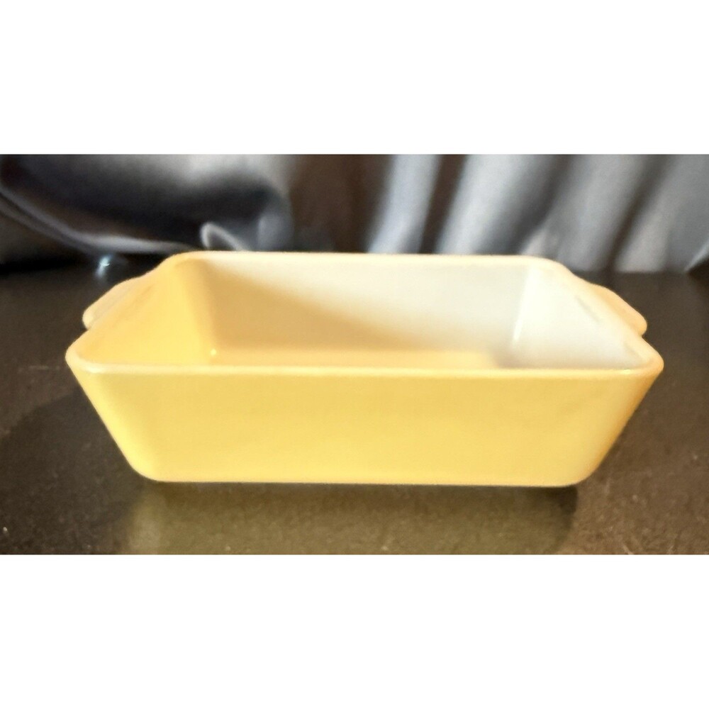 VTG Yellow PYREX Refrigerator Casserole Baking Dish Rectangle 503B Retro Kitsch